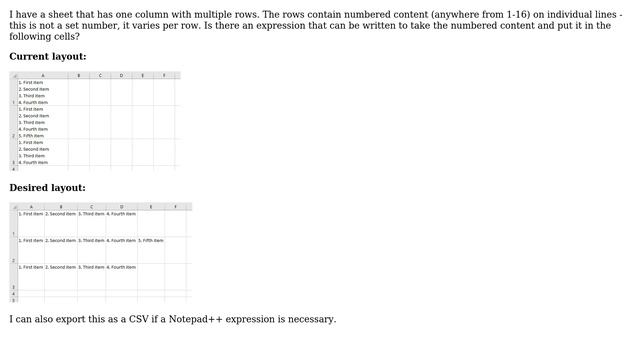 Moving numbered content from one column to another in Excel or Notepad++ (2 Solutions!!) смотреть онлайн