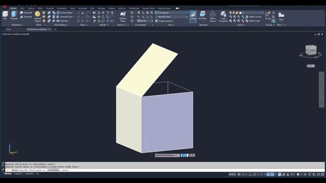 Surface Modelling Using 3DFACE in AutoCad смотреть онлайн