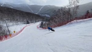 Горный спуск карвинг Горный Воздух Сахалин Лыжи