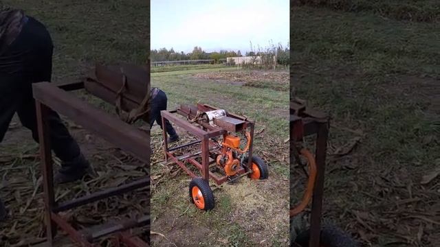садовый измельчитель из бензопилы Дружба 4М , своими руками смотреть онлайн