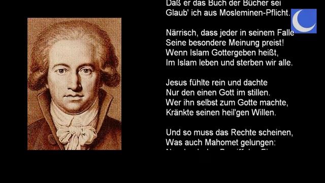 Gedicht von Johann Wolfgang von Goethe über den Islam смотреть онлайн
