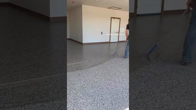 Start To Finish ?? #epoxyflooring #floor #epoxy #garage #concrete #customconcrete