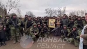 В воскресный день 10 бойцов из подразделения «Шторм V» крестились и 150 причастились