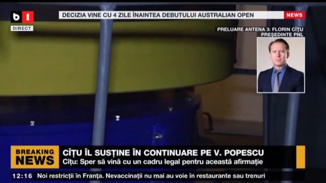 CÎȚU ÎL SUSȚINE ÎN CONTINUARE PE VIRGIL POPESCU_Stiri B1_14 ian 2022 смотреть онлайн