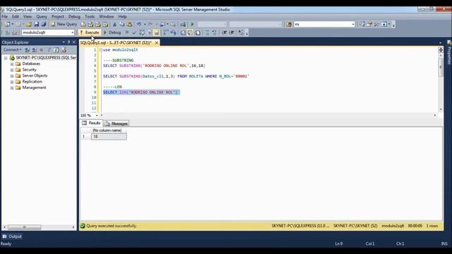 SUBSTRING, LEN, LEFT, RIGHT, LOWER, UPPER | FUNCIÓN DE TEXTO SQL TRANSACT смотреть онлайн