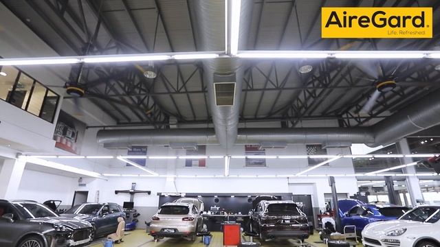 AireGard HVLS PSM Series @ PORSCHE CENTRE SUNGAI BESI смотреть онлайн