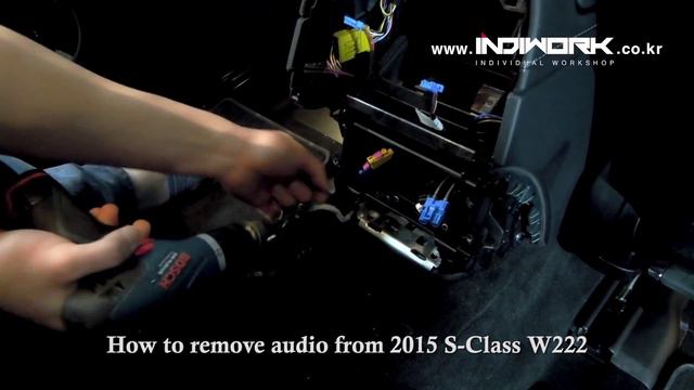 2015 Mercedes-Benz S-ClassW222 How to remove audio by 인디웍 indiwork