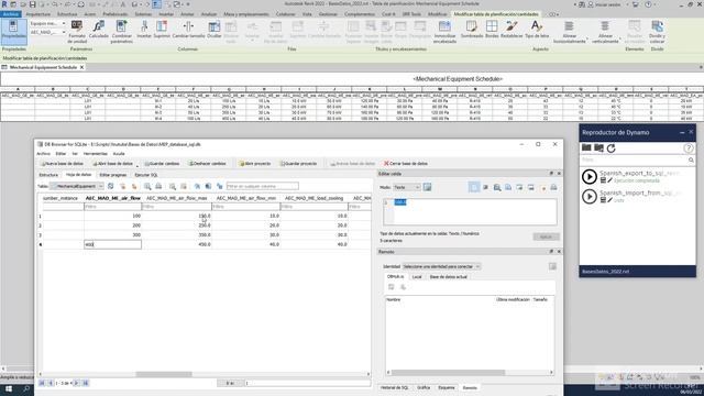 Revit MEP database SQL Export/Import with Dynamo Python смотреть онлайн