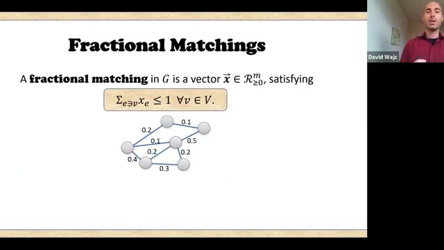 David Wajc on Rounding Dynamic Matchings Against an Adaptive Adversary смотреть онлайн