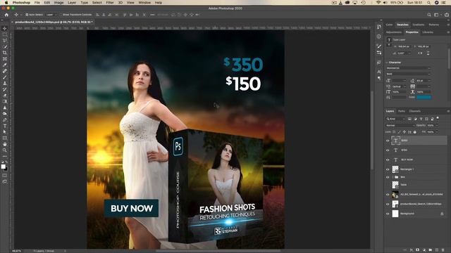 Photoshop Speed Art - How to create a Digital Product Package in Photoshop смотреть онлайн