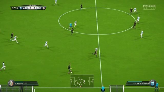 FINAL COPA AMERICA 2016 | Argentina vs Mexico FIFA 16 смотреть онлайн