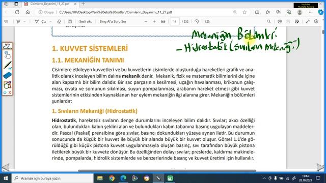 Mekaniğin Tanımı, Kullanıldığı Yerler, Mekaniğin Bölümleri смотреть онлайн