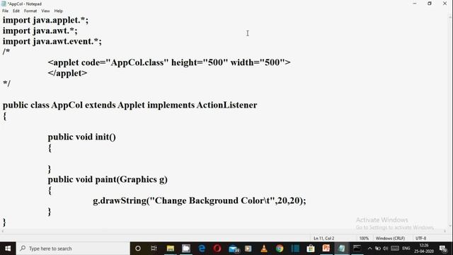 Applet Event Handling Program in Java (हिंदी में) смотреть онлайн