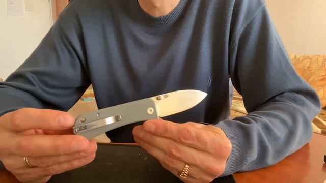Складной нож We Knife Banter Stonewash сталь S35VN, рукоять Gray G10 смотреть онлайн
