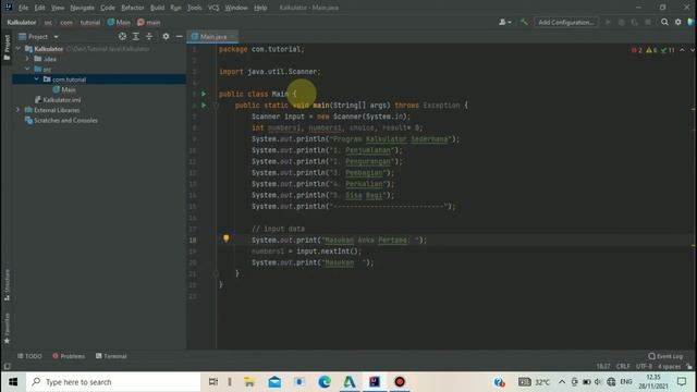 Cara membuat kalkulator sederhana berbasis CLI Java menggunakan Intellij IDEA - java смотреть онлайн