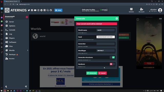 How to Make Dream's Multiplayer Survival with Aternos.. смотреть онлайн