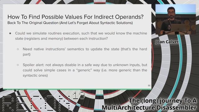RECON 2019 - The long journey To A Multi-Architecture Disassembler (Joan Calvet) смотреть онлайн
