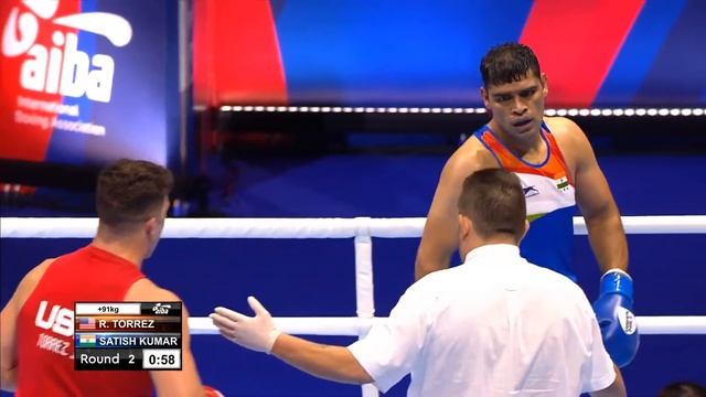 Round of 32 (+91kg) TORREZ Richard (USA) vs SATISH KUMAR (IND) /AIBA World 2019 смотреть онлайн