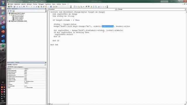 104. Excel-VBA: Direkt nach der Eingabe sortieren - der AutoSort mit Excel смотреть онлайн