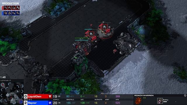 StarCraft 2: 9 RAX REAPER RUSH! (Clem vs Reynor) смотреть онлайн
