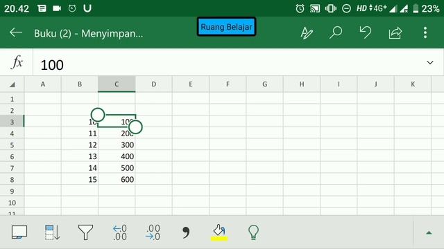 CARA COPY RUMUS / NOMOR DI EXCEL (ANDROID) смотреть онлайн