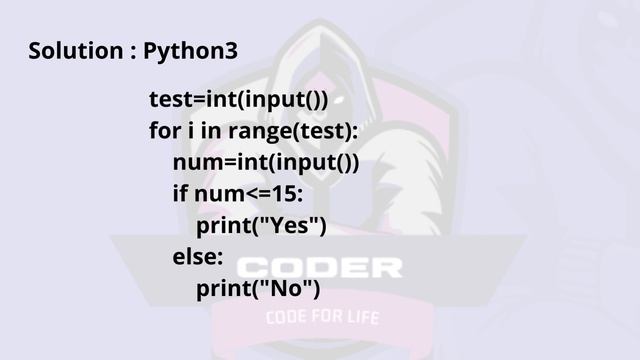Battery Low Problem Code: BATTERYLOW | CodeChef Solution | Python3 смотреть онлайн