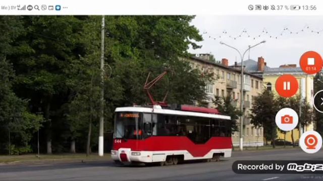 "От первого дня до современности" трамвай "БКМ-62103" #644 в Витебске смотреть онлайн