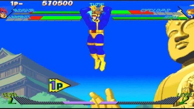 X-Men VS Street Fighter - Rogue/Gambit - Expert Difficulty Playthrough смотреть онлайн