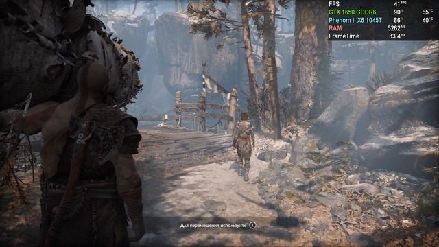 GTX 1650 + Phenom II X6 1045T 1080p Gameplay Test God of War v.1.0.438.9704 смотреть онлайн