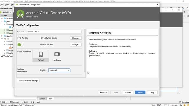 Android Java Tutorial 2020 - 03 - Create Android Virtual Device and Run the App смотреть онлайн