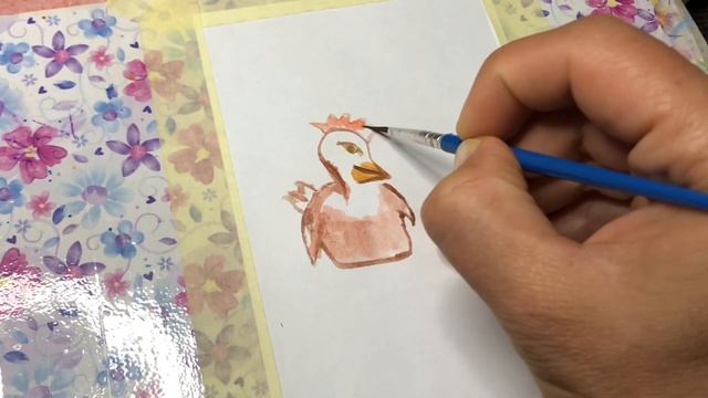 Курочка и цыплёнок ?/ как нарисовать/ рисование/это легко/просто рисуем арт смотреть онлайн