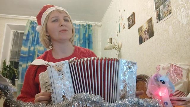 БЕЛЫМ СНЕГОМ!! С НАСТУПАЮЩИМ 2024 г!! Зимние песни! смотреть онлайн
