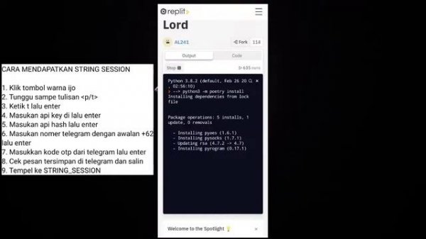 ?CARA BUAT USERBOT TELEGRAM | BOT AUTO REPLY | HOW TO MAKE A BOT