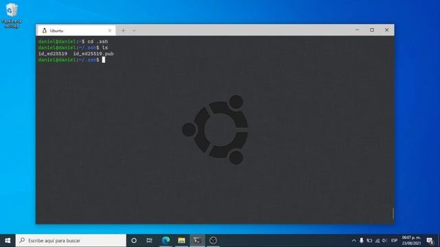 Configuración de una llave SSH mediante WSL (2021) смотреть онлайн
