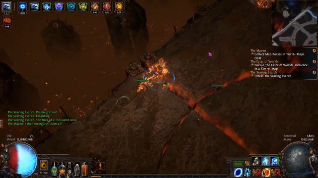 PoE The Searing Exarch Bossfight смотреть онлайн