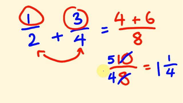 Fractions addition and subtraction trick - do them the fast way! смотреть онлайн