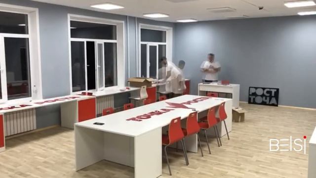 ТОЧКА РОСТА - Монтаж учебного класса проектной деятельности в Фоминской школе смотреть онлайн