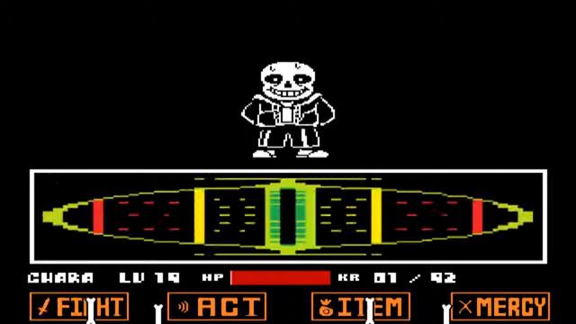 Undertale 1.08 - No Hit Sans (1 HP)