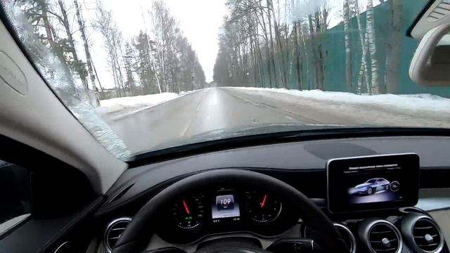 Mercedes-Benz C180 - активное вождение!