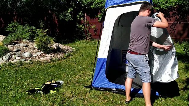 Самая высокая и удобная палатка душ туалет Cool walk 1901!!! Путешествие с кемпером. смотреть онлайн