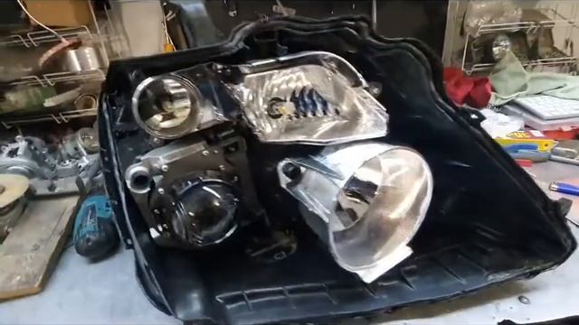 Nissan Patrol. Очень мощный бидиодный свет от Aozoom вместо штатного ксенона. смотреть онлайн