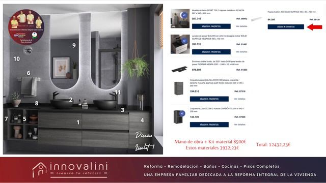 PRECIOS y PRESUPUESTO COMPLETO de BAÑO integral ✅🚽 Diseño: Liselot 1 🛠️ Reformas innovalini 🧰 смотреть онлайн