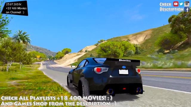 Subaru BRZ 6666 Rocket Bunny - GTA V MOD | 2.7K / 1440p ! _REVIEW смотреть онлайн