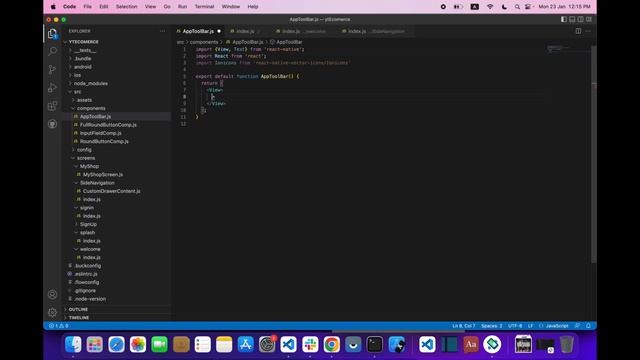 React Native Vector Icons | How to create Custom Toolbar in Drawer Navigation | Part 11 смотреть онлайн