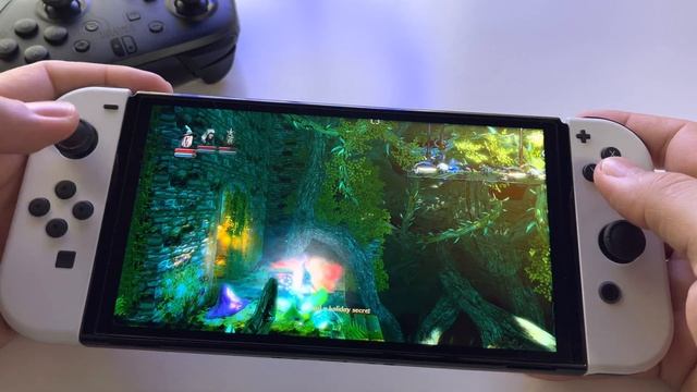 Trine Enchanted Edition - REVIEW | Switch OLED handheld gameplay смотреть онлайн