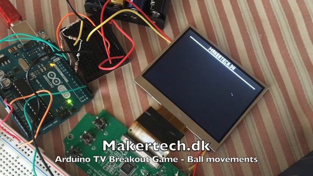 Arduino TV Breakout Game - Ball Movements смотреть онлайн