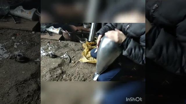 Покраска бака мотоцикла(чоппер) часть 1!!! смотреть онлайн