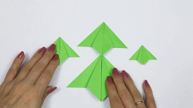 Простая оригами елка | Easy origami Christmas tree смотреть онлайн