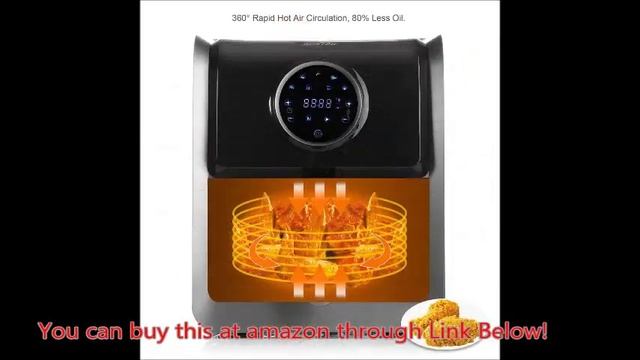 Air Fryer, BESTEK Electric Oil Less Air Fryers Digital Programmable with 7 Bulid in Cook Setting an смотреть онлайн