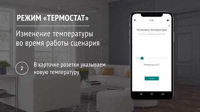 Управление температурой в умном доме Livicom